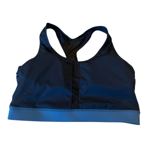 RISE INVINCIBLE Racerback Medium Impact Navy Blue Sports Bra Size X Large NEW - Picture 5 of 11